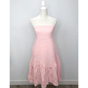 Seed Heritage Pink Strapless Dress with Pockets 8